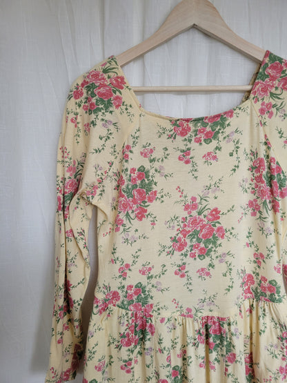 🌸 Buttercup Garden - vintage Laura Ashley dress - size L