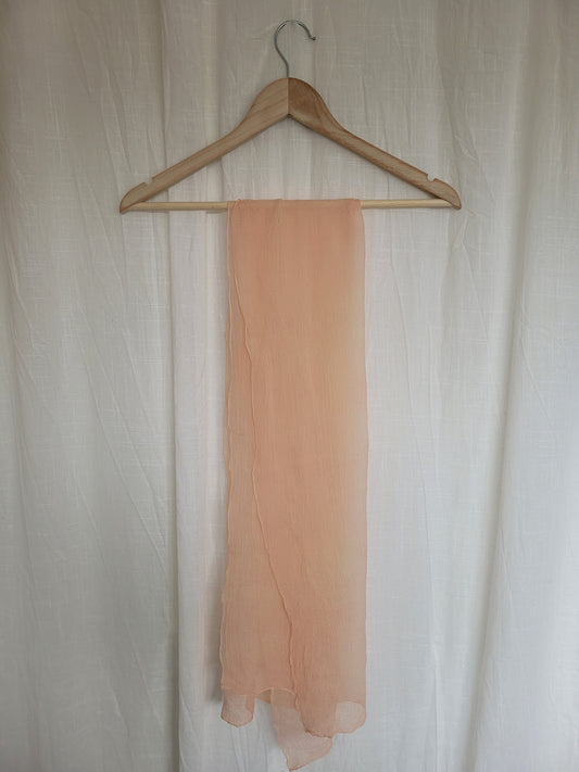 🍑 Peachy Breeze - vintage mesh scarf