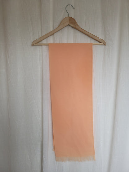 🌿 Sunset Fringe - vintage soft orange scarf