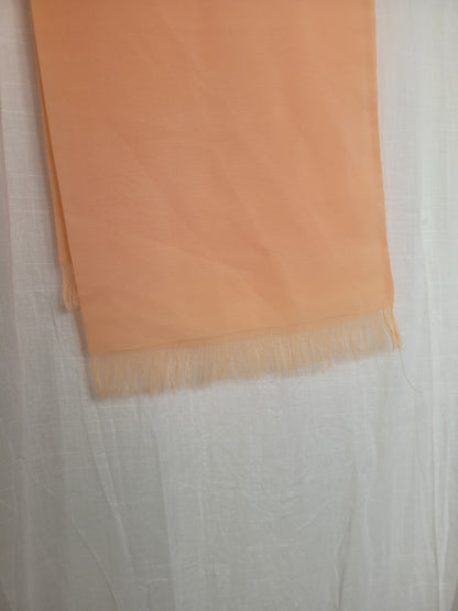 🌿 Sunset Fringe - vintage soft orange scarf