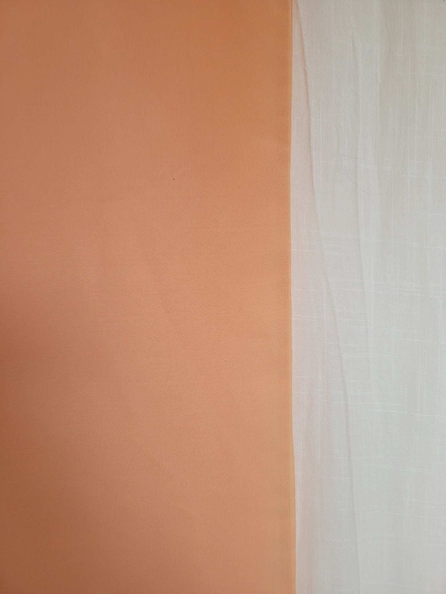 🌿 Sunset Fringe - vintage soft orange scarf