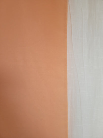 🌿 Sunset Fringe - vintage soft orange scarf