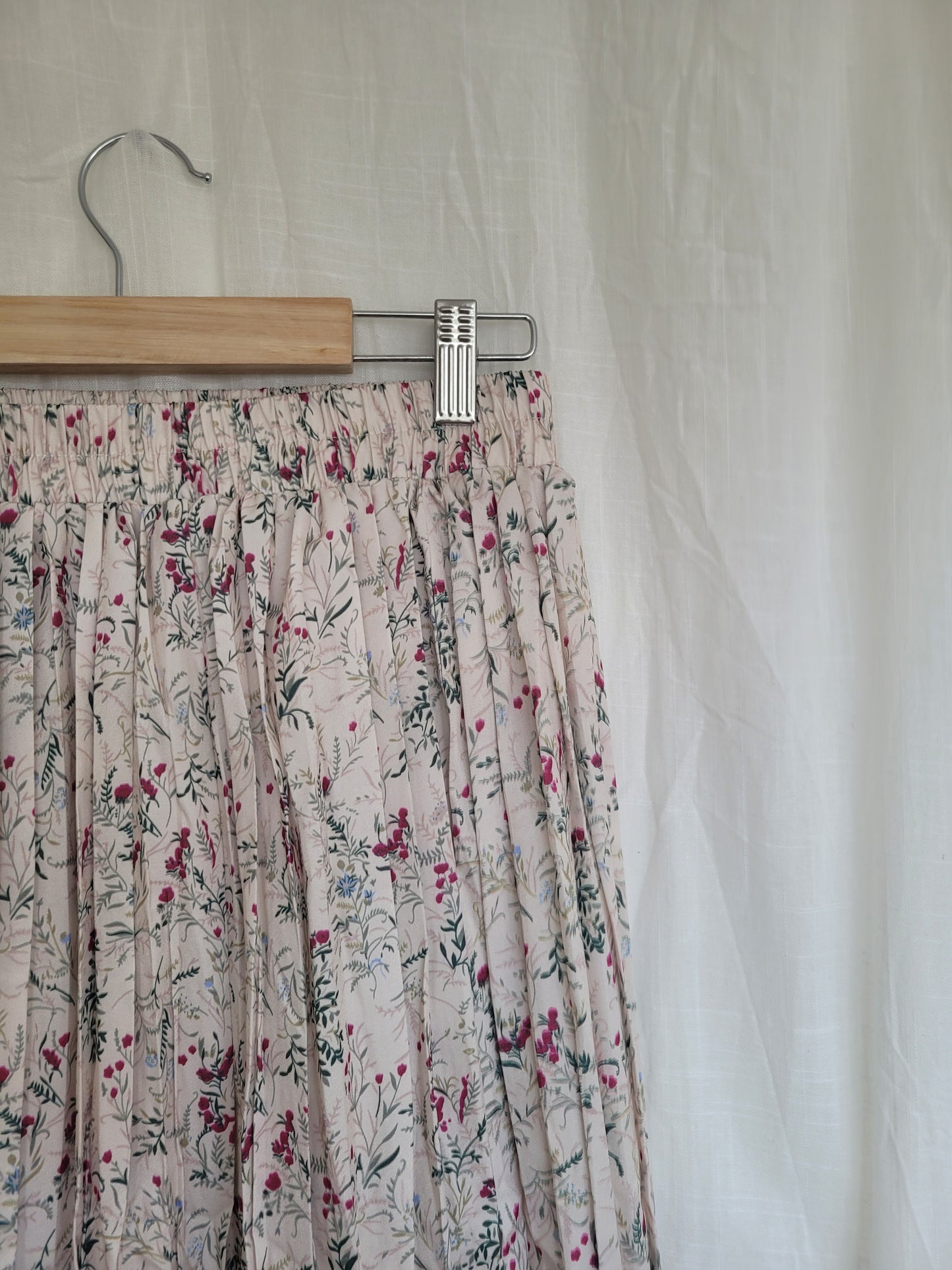 💗 Blush Bloom - vintage skirt with flower pattern - size M/L