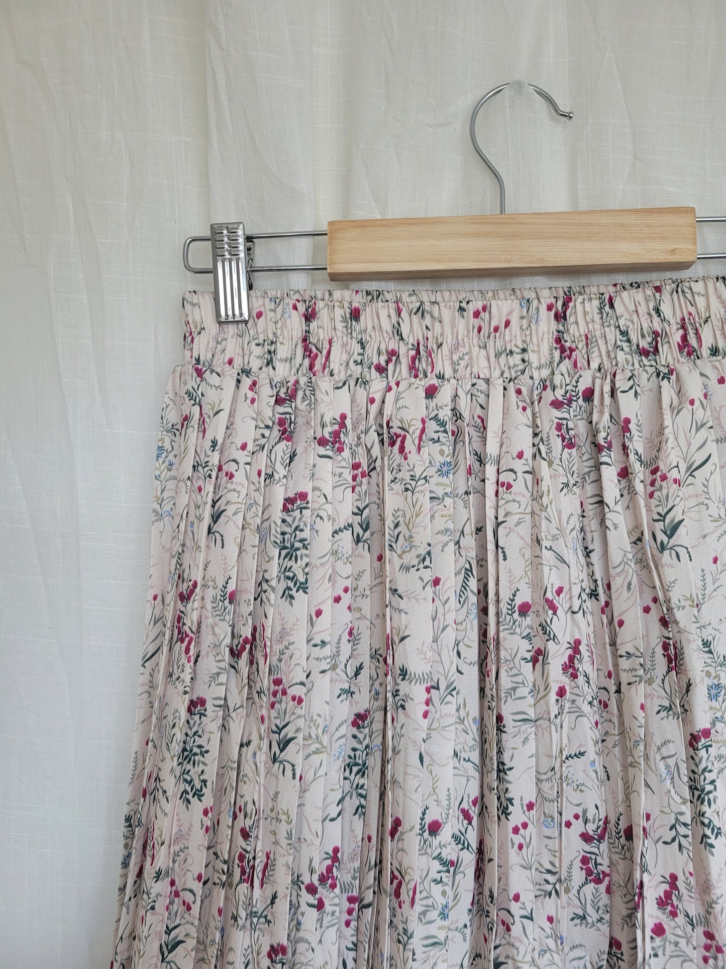 💗 Blush Bloom - vintage skirt with flower pattern - size M/L