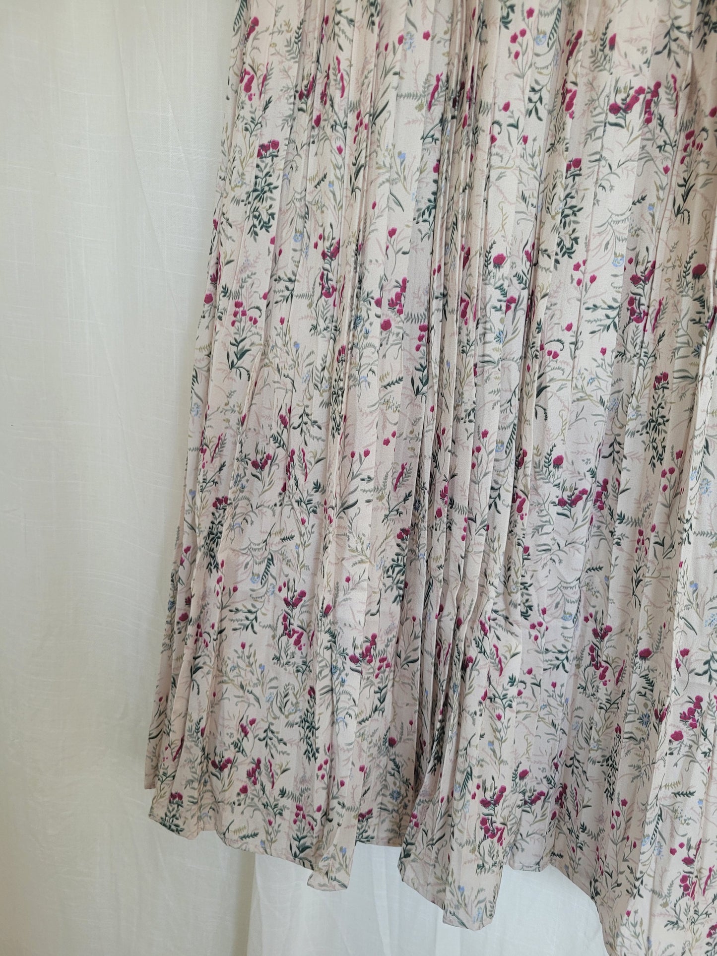 💗 Blush Bloom - vintage skirt with flower pattern - size M/L