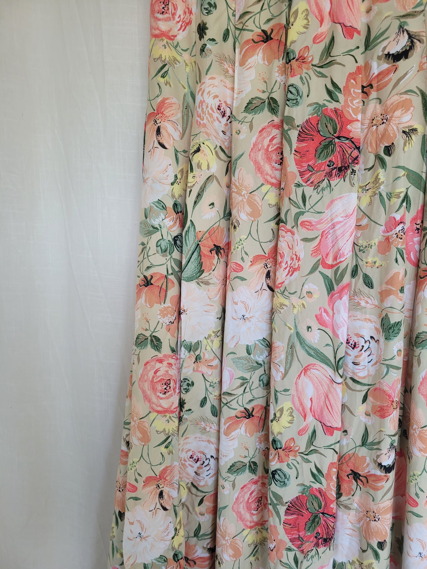 🌸 Blushing Garden - vintage skirt with flower pattern - size S