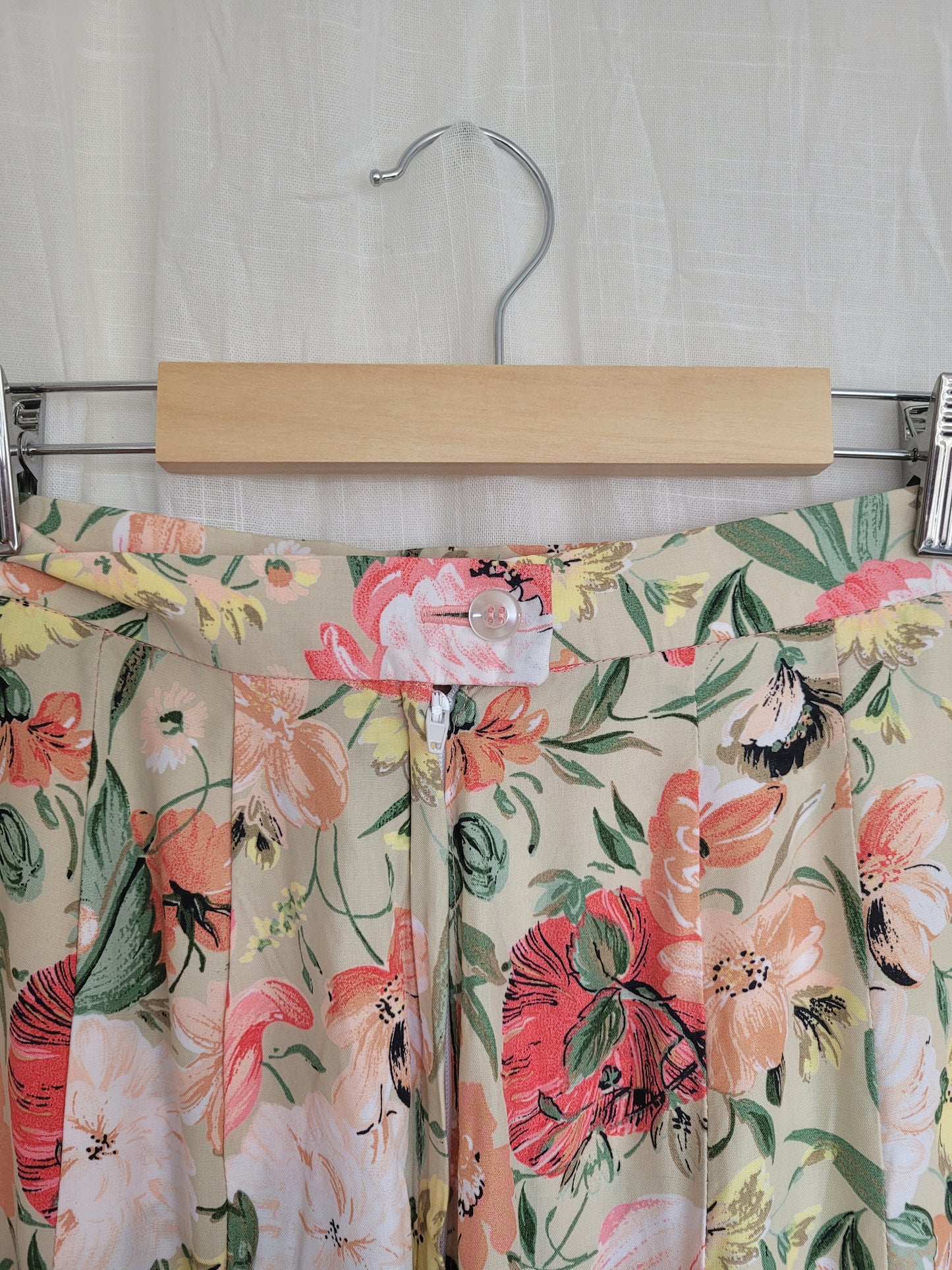🌸 Blushing Garden - vintage skirt with flower pattern - size S