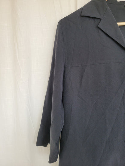 ✨ Timeless Night - vintage black silk blouse - size M/L