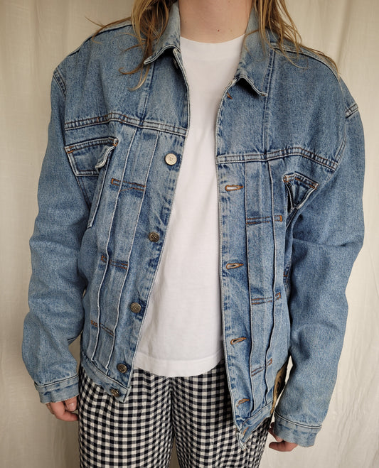 ✨ Worn by the Waves - vintage lightblue denim jacket (Perfectly Imperfect) - size L/XL