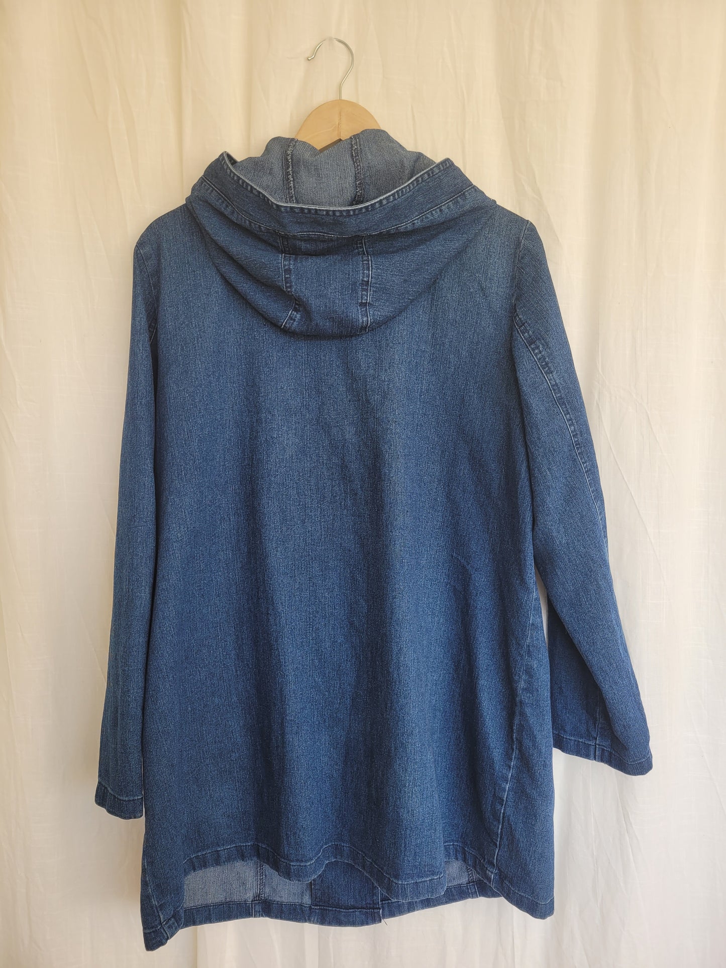 🌿 The Quiet Water - vintage long denim coat - size L