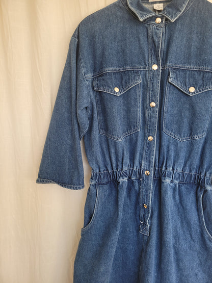 💙 Lakehouse Denim - vintage denim dress - size L
