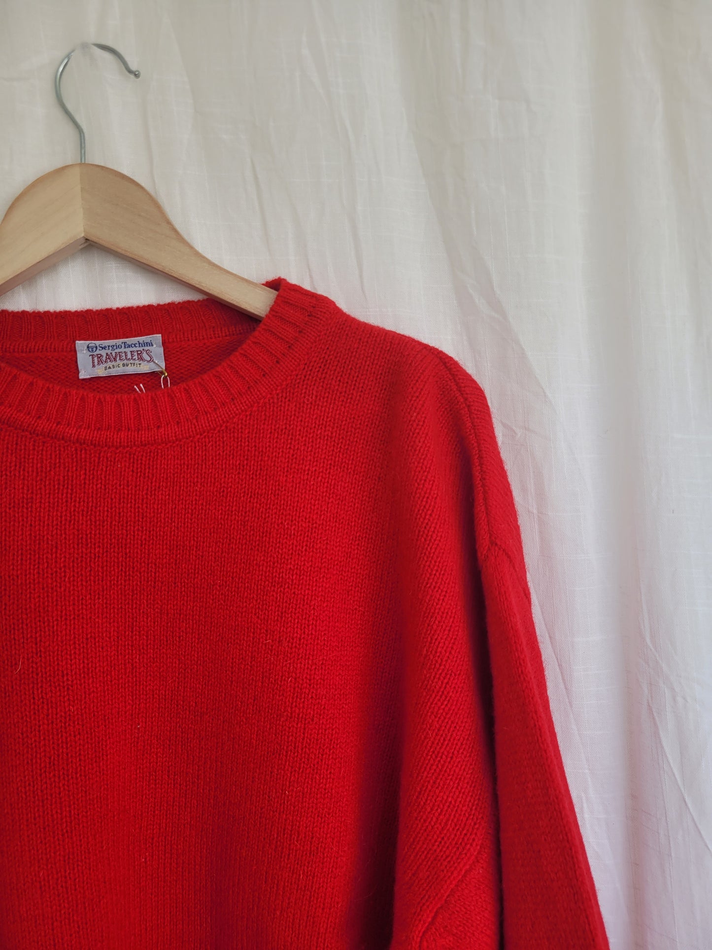 ❤️‍🔥 The Warmth Within - vintage knitted bold red sweater - size L/XL