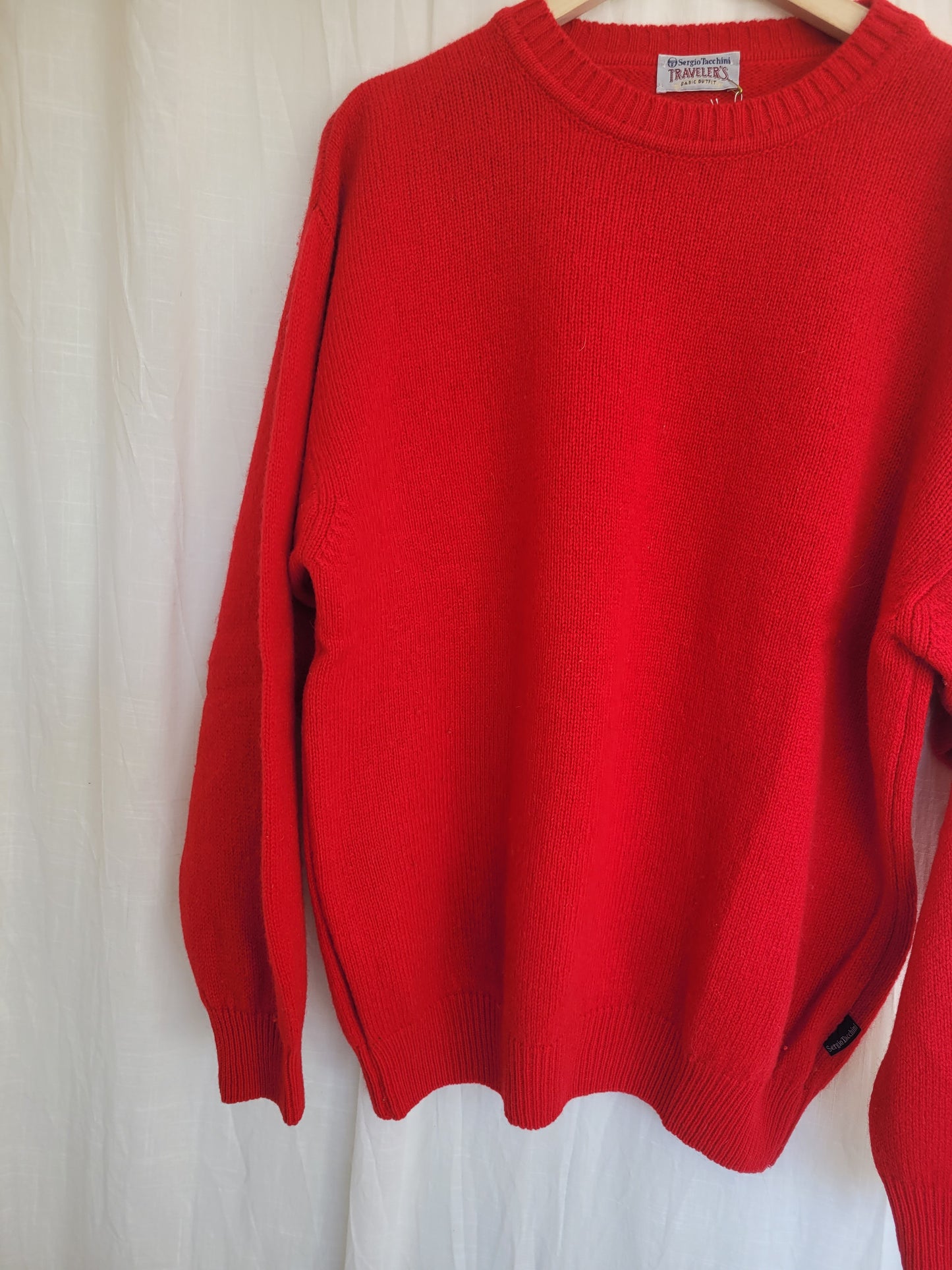 ❤️‍🔥 The Warmth Within - vintage knitted bold red sweater - size L/XL