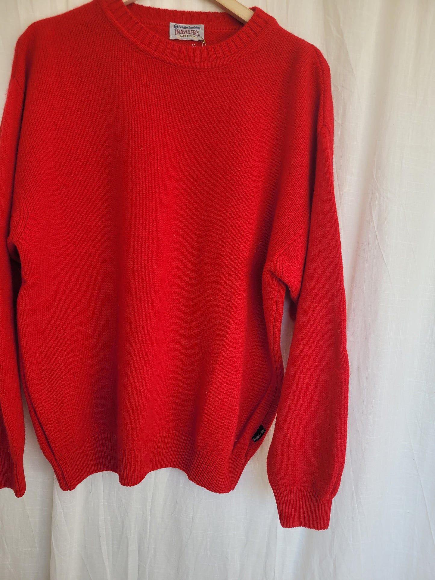 ❤️‍🔥 The Warmth Within - vintage knitted bold red sweater - size L/XL