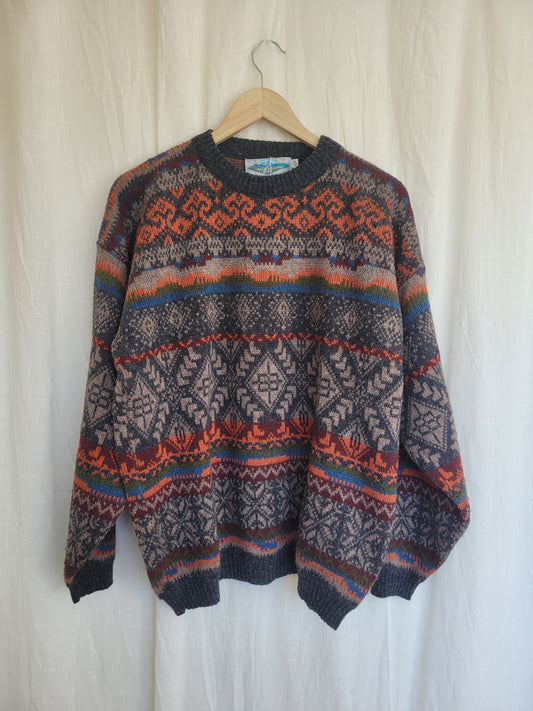 🌿 Trailside Comfort - vintage knitted sweater - size XL
