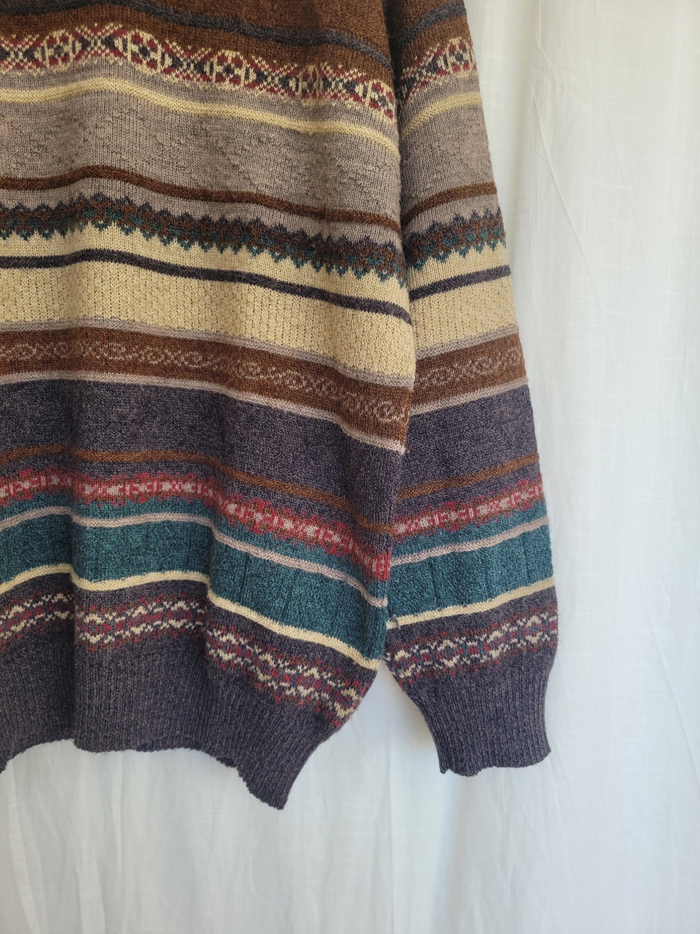 📖 Lakeside Reading - vintage knitted sweater - size L