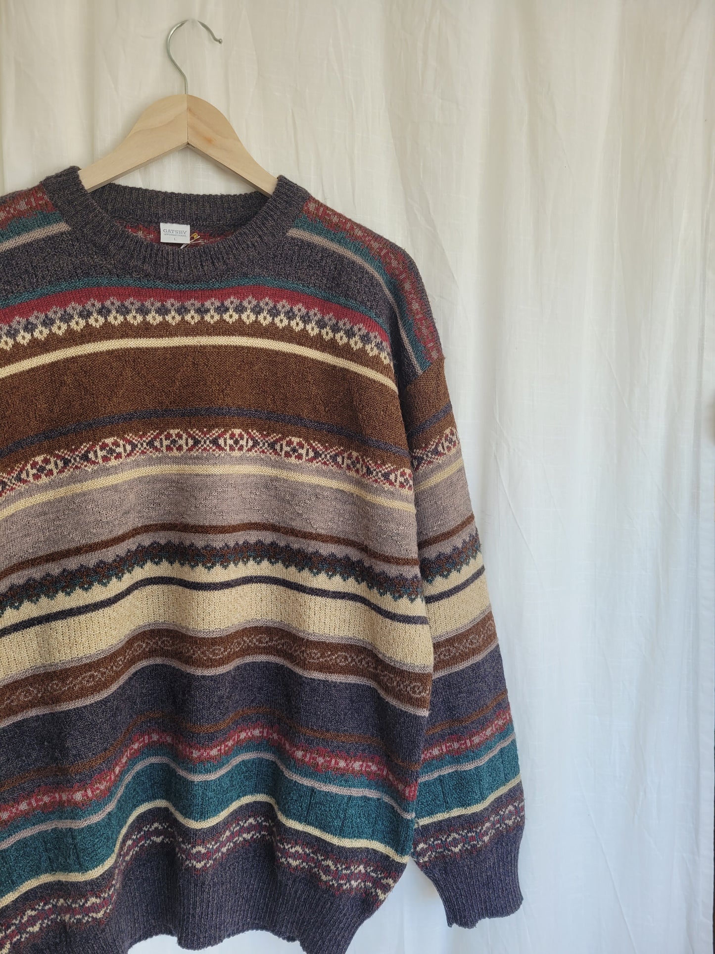 📖 Lakeside Reading - vintage knitted sweater - size L