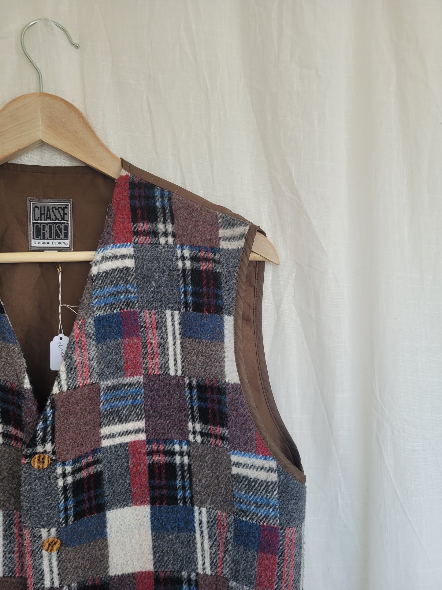 🌲 Cabin Blanket - vintage gilet/vest - size M/L