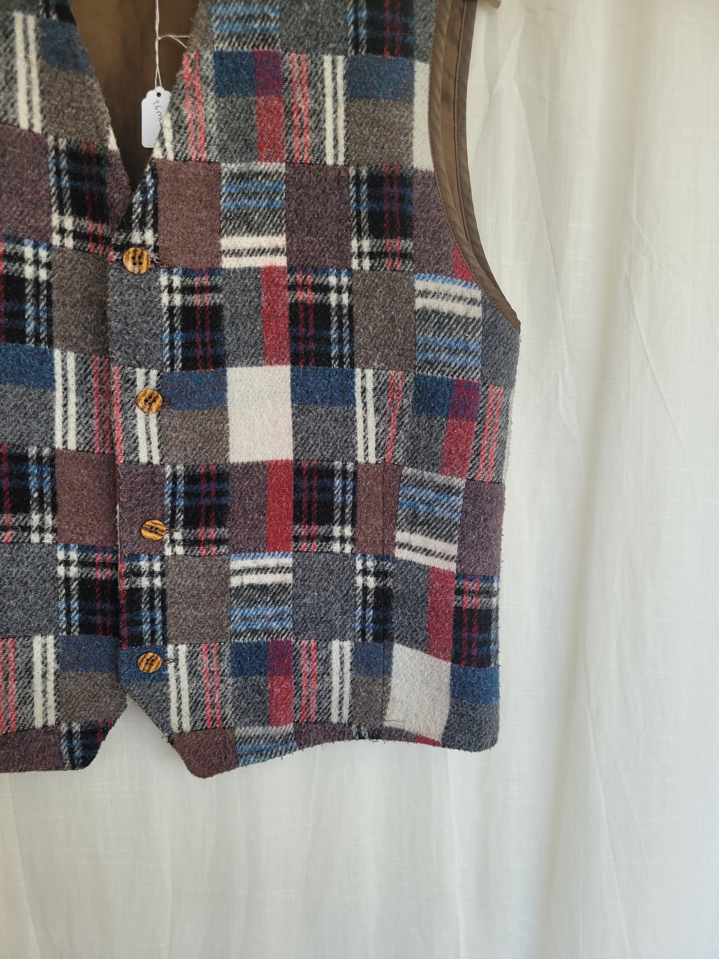 🌲 Cabin Blanket - vintage gilet/vest - size M/L