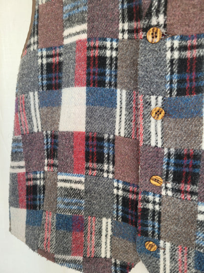 🌲 Cabin Blanket - vintage gilet/vest - size M/L
