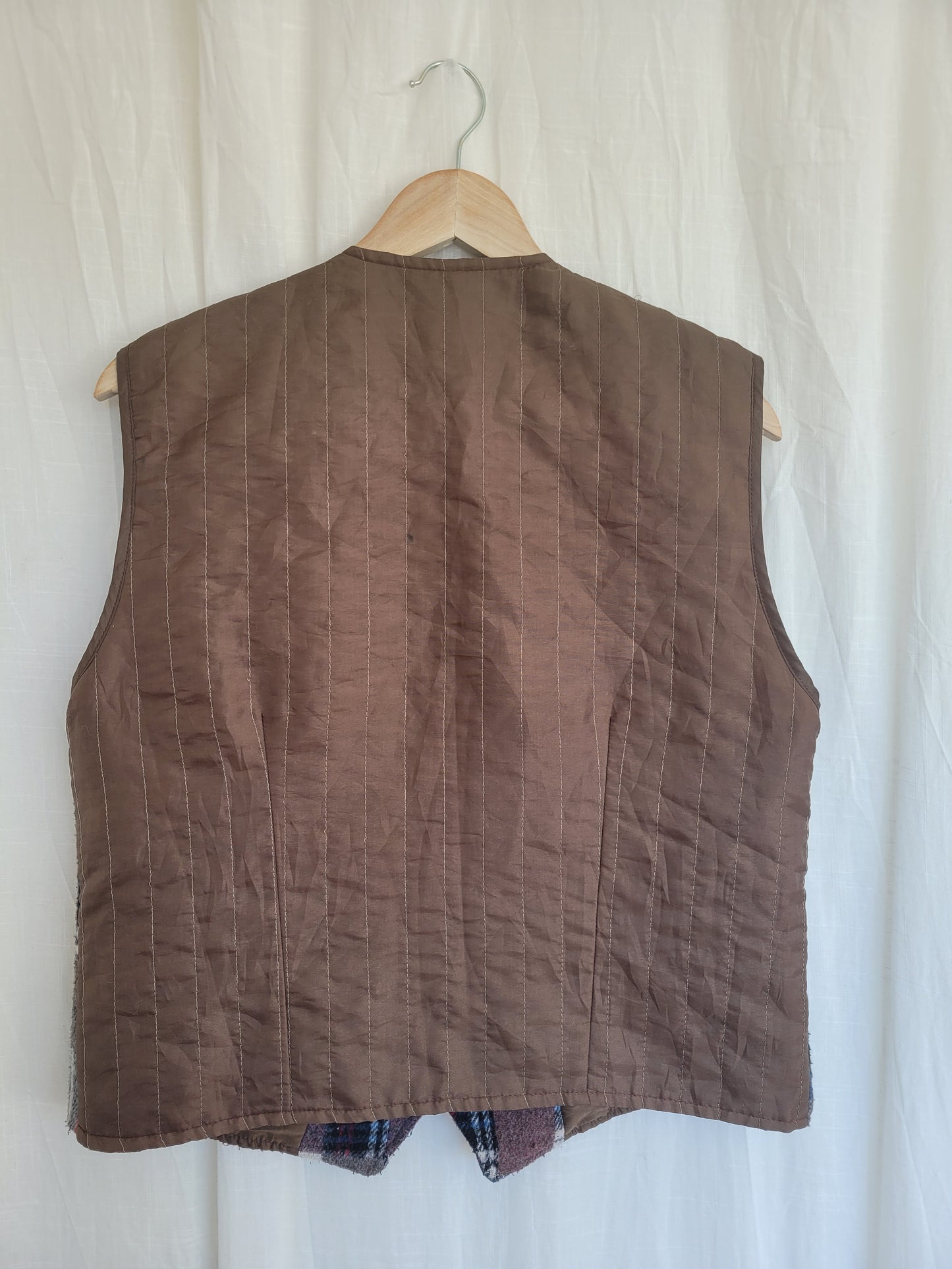 🌲 Cabin Blanket - vintage gilet/vest - size M/L