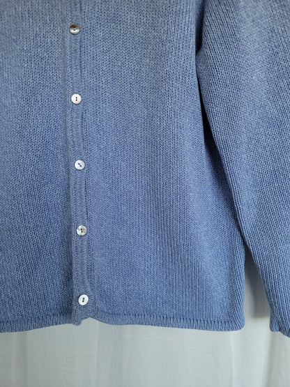 💙 Coastal Morning - light blue cotton cardigan by L.L. Bean - size XL
