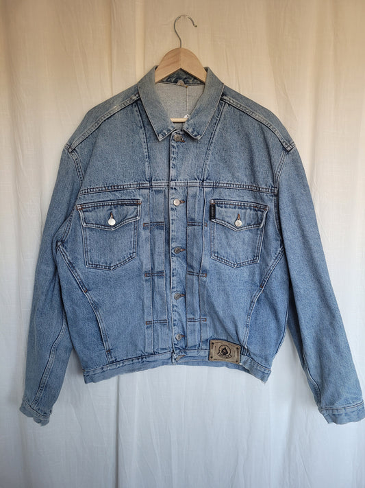 ✨ Worn by the Waves - vintage lightblue denim jacket (Perfectly Imperfect) - size L/XL
