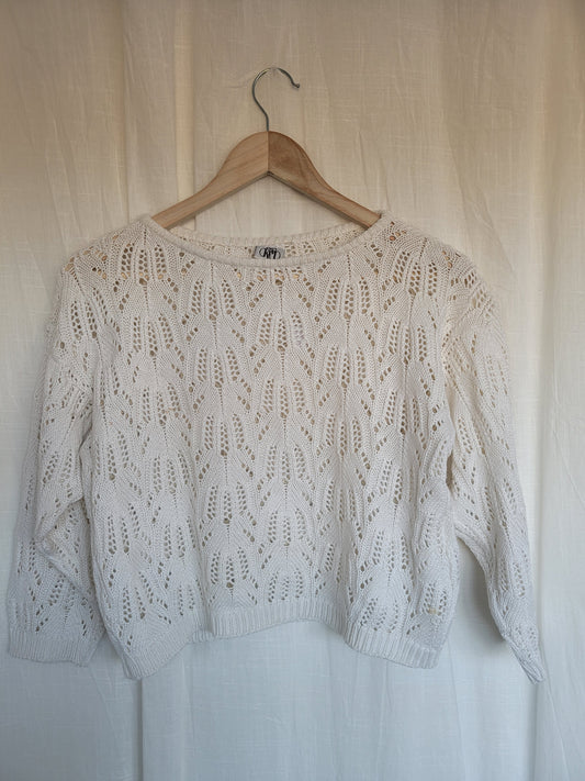 🐚 Windwoven - vinted short crochet top (Perfectly Imperfect) - size M