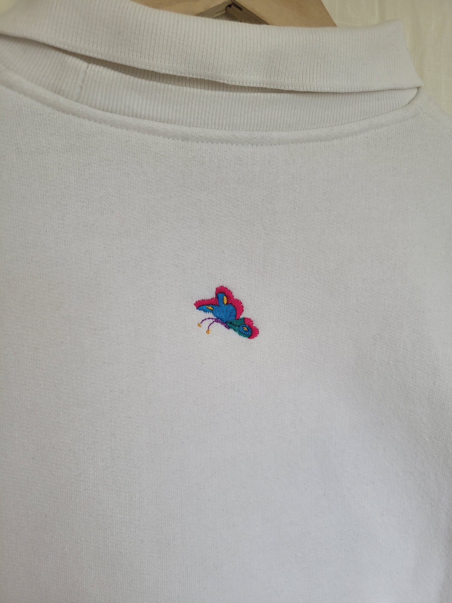 🌸 Bloom & Flutter - vintage Tulchan crewneck sweater with embroidered details - size S