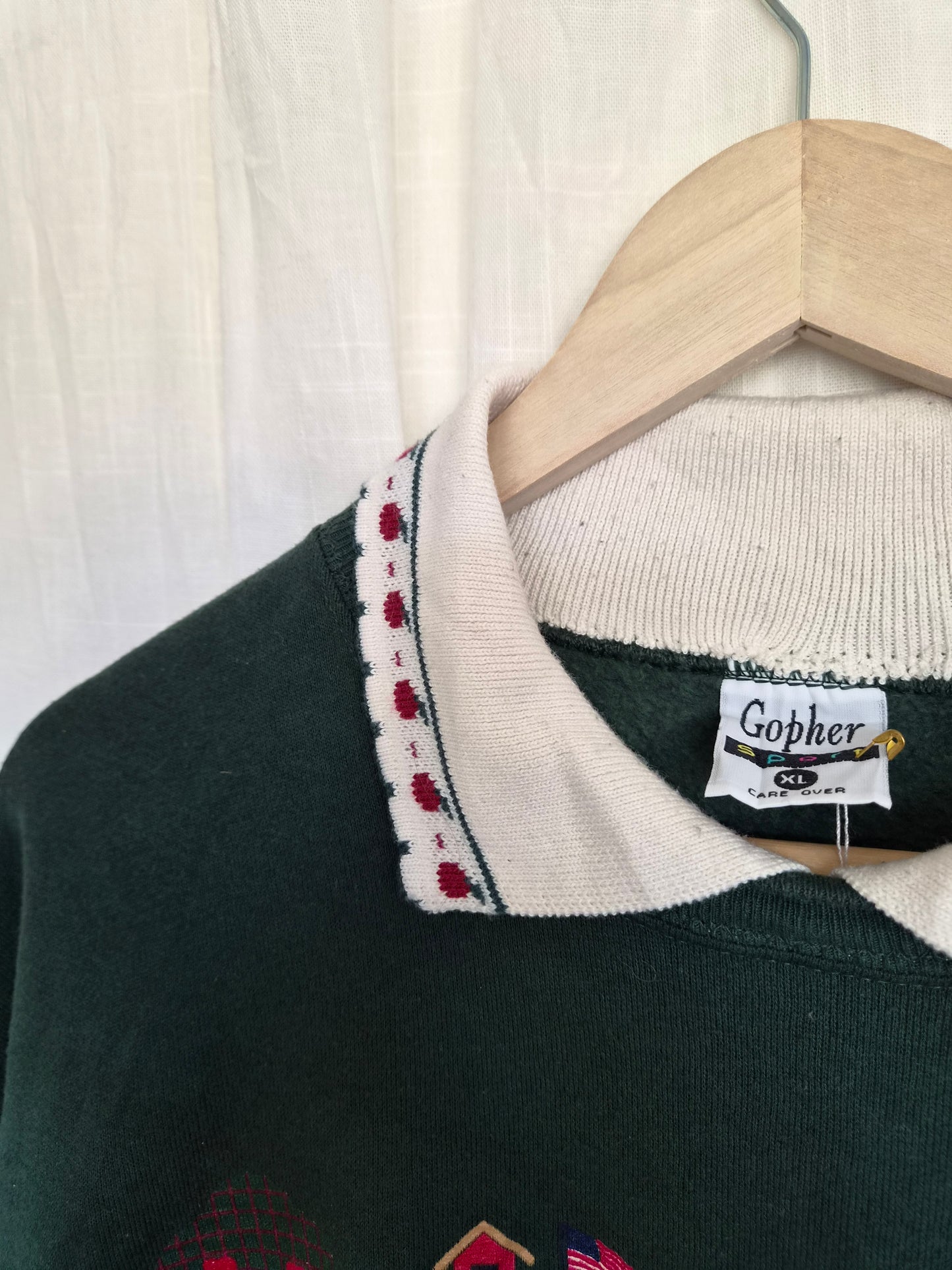 🔔 The Bell Just Rang - vintage crewneck sweater with different school prints - size XL