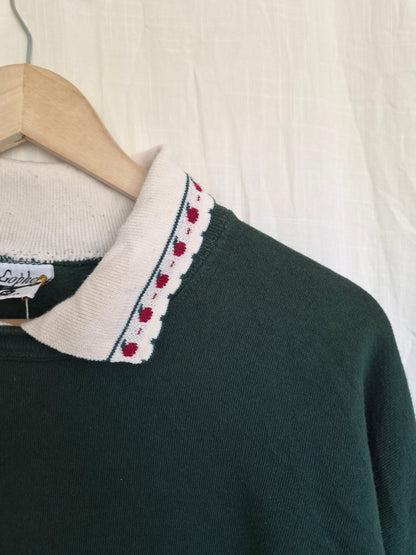 🔔 The Bell Just Rang - vintage crewneck sweater with different school prints - size XL