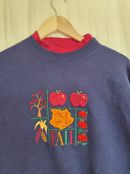 ❤️ The Fall Favourite - vintage navy crewneck sweater - size XL