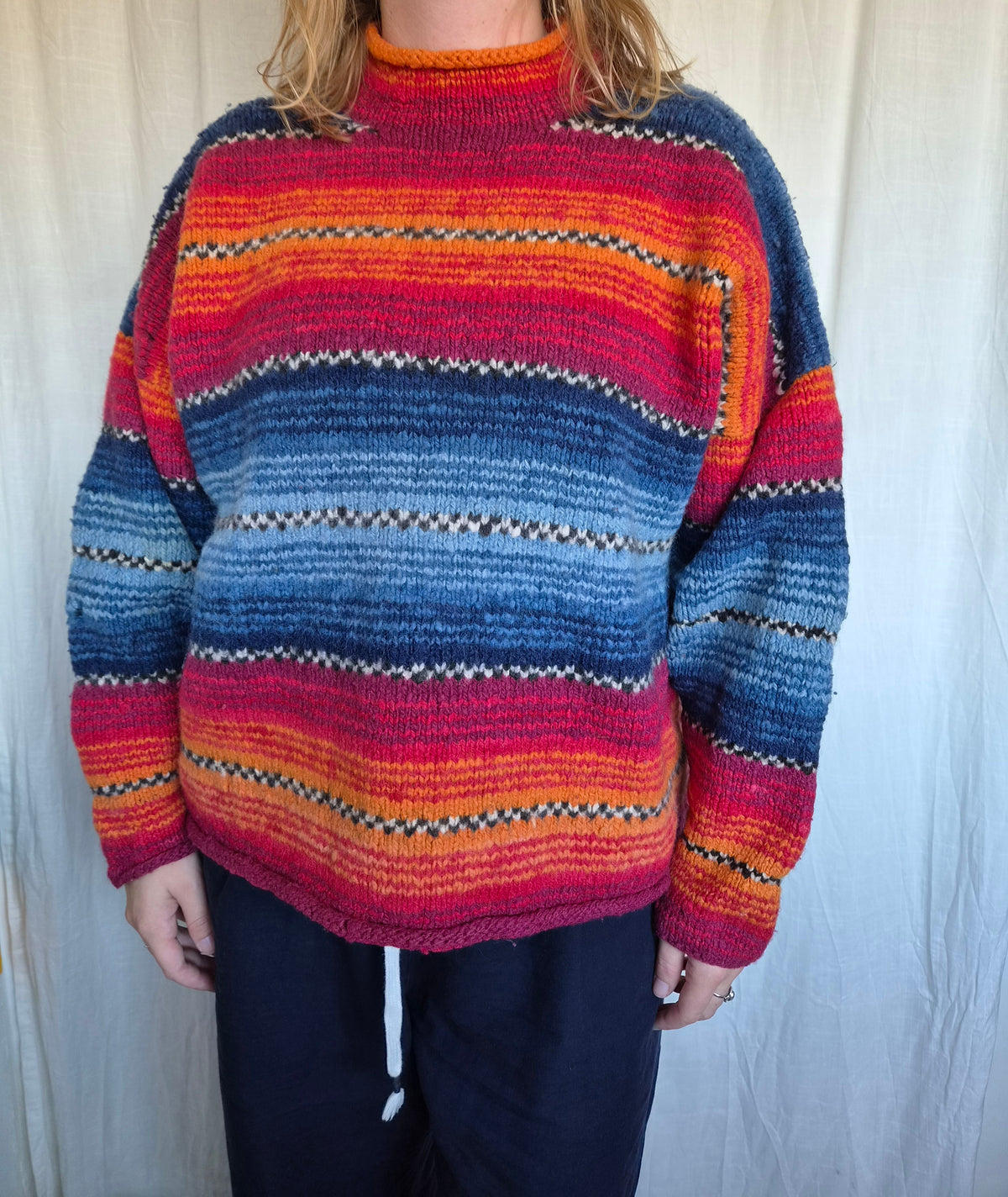 🌙 The Wandering Wool - vintage Amano Traders Pullover (Perfectly Imperfect) - size M/L