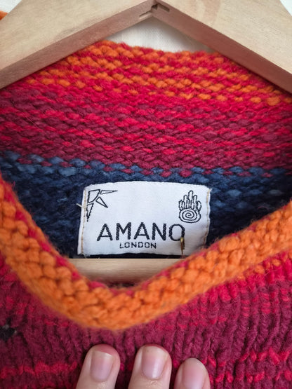 🌙 The Wandering Wool - vintage Amano Traders Pullover (Perfectly Imperfect) - size M/L