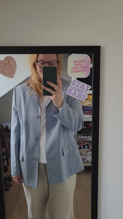 Lichtblauwe blazer - M/L