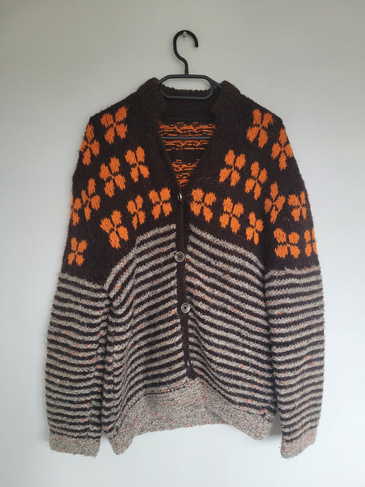 Vintage handgemaakt vest - L