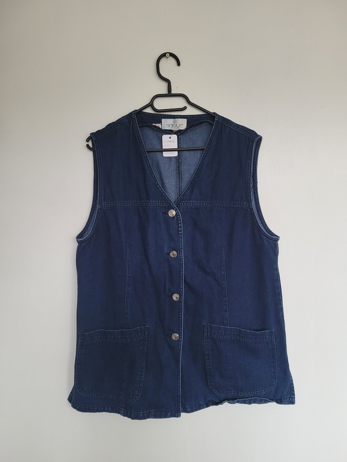 Vintage spijkerstof gilet - L/XL