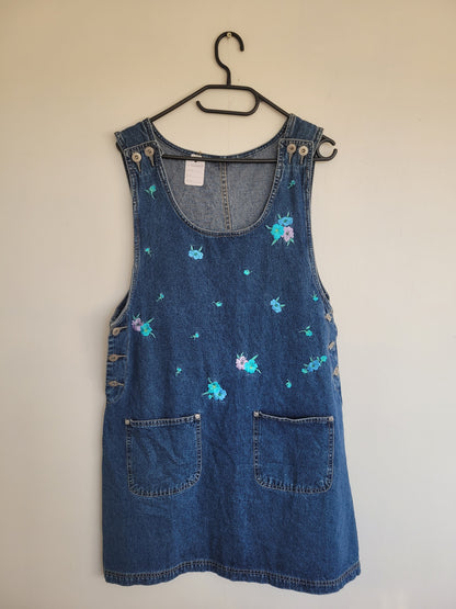 Flowers & Denim jurk - M/L