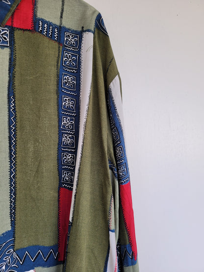 Vlakjes blouse - XL