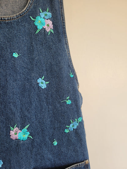 Flowers & Denim jurk - M/L