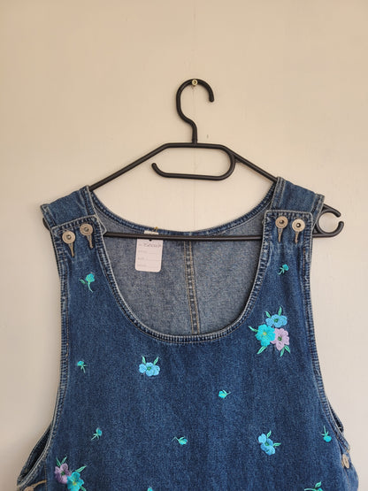 Flowers & Denim jurk - M/L