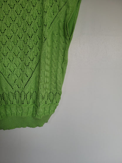 Groene spencer/shirt - M/L