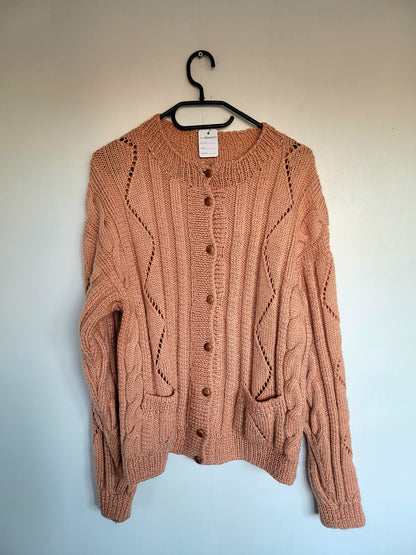 The Salmon Cable Knit vest - M/L