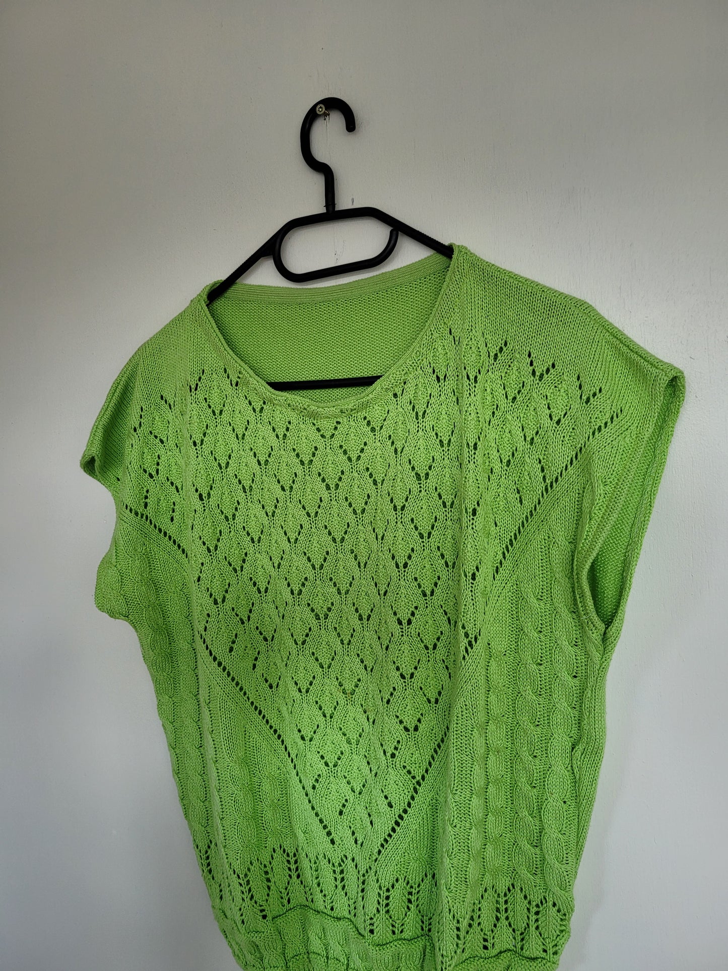 Groene spencer/shirt - M/L