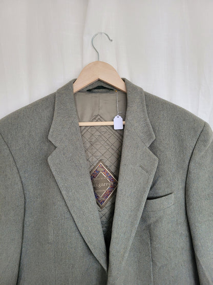 🌅 Whispers of Dawn - vintage green/grey blazer - size L/XL