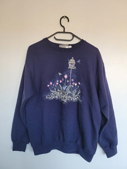 Hey Little Birds sweater - L
