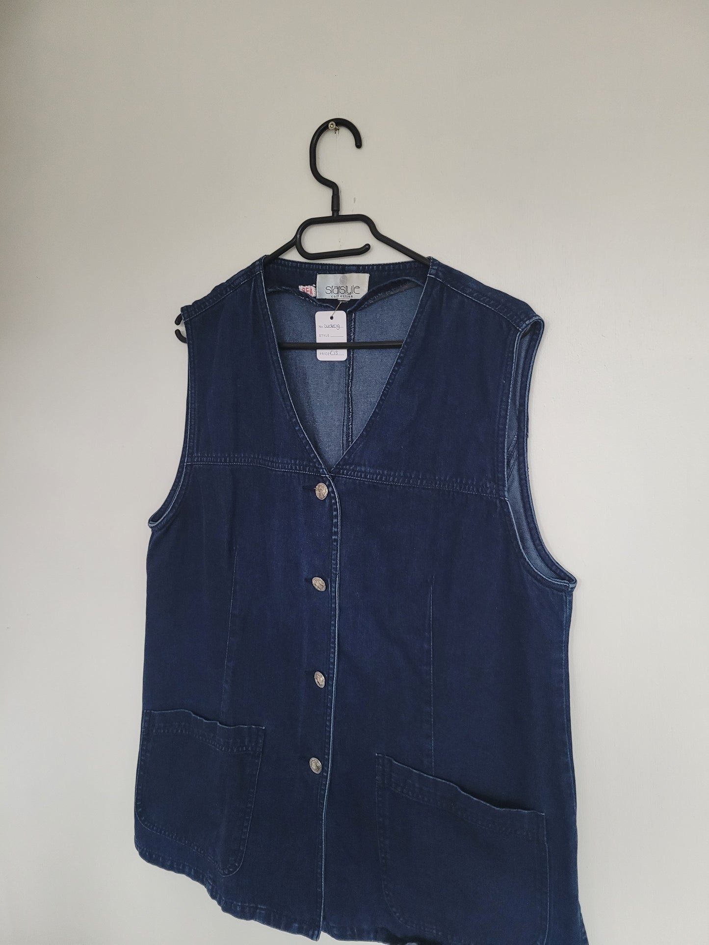 Vintage spijkerstof gilet - L/XL