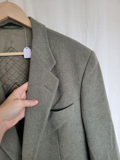 🌅 Whispers of Dawn - vintage green/grey blazer - size L/XL