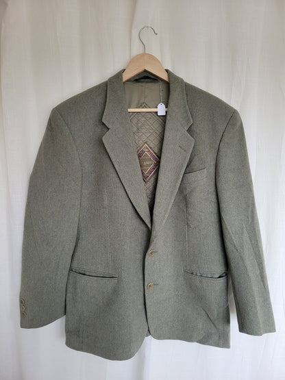 🌅 Whispers of Dawn - vintage green/grey blazer - size L/XL