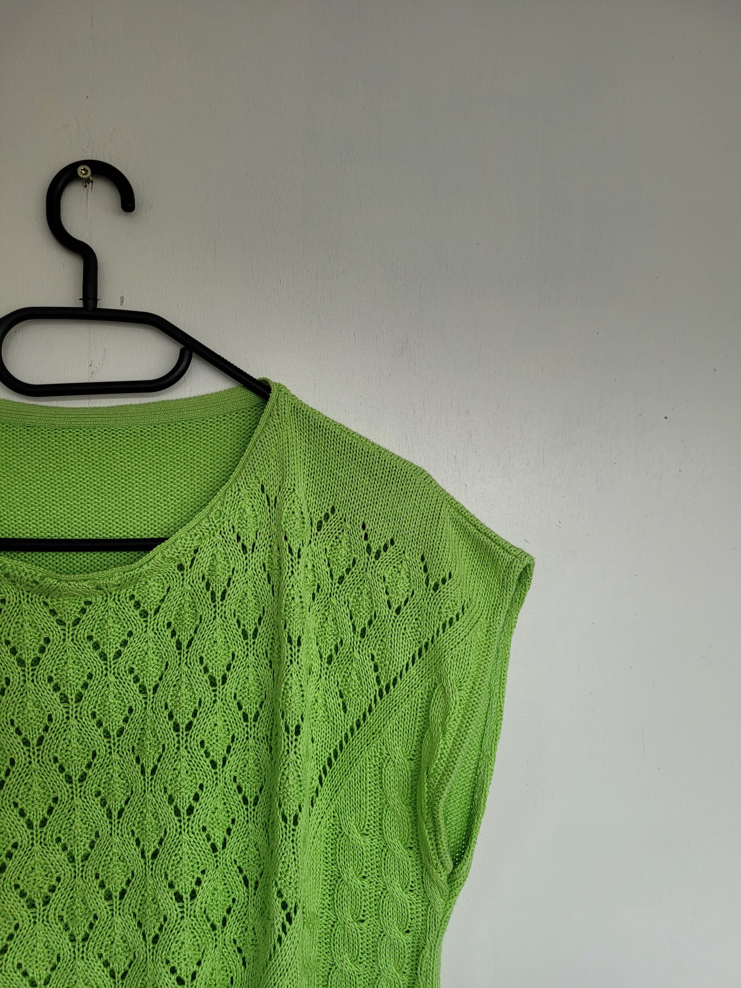 Groene spencer/shirt - M/L